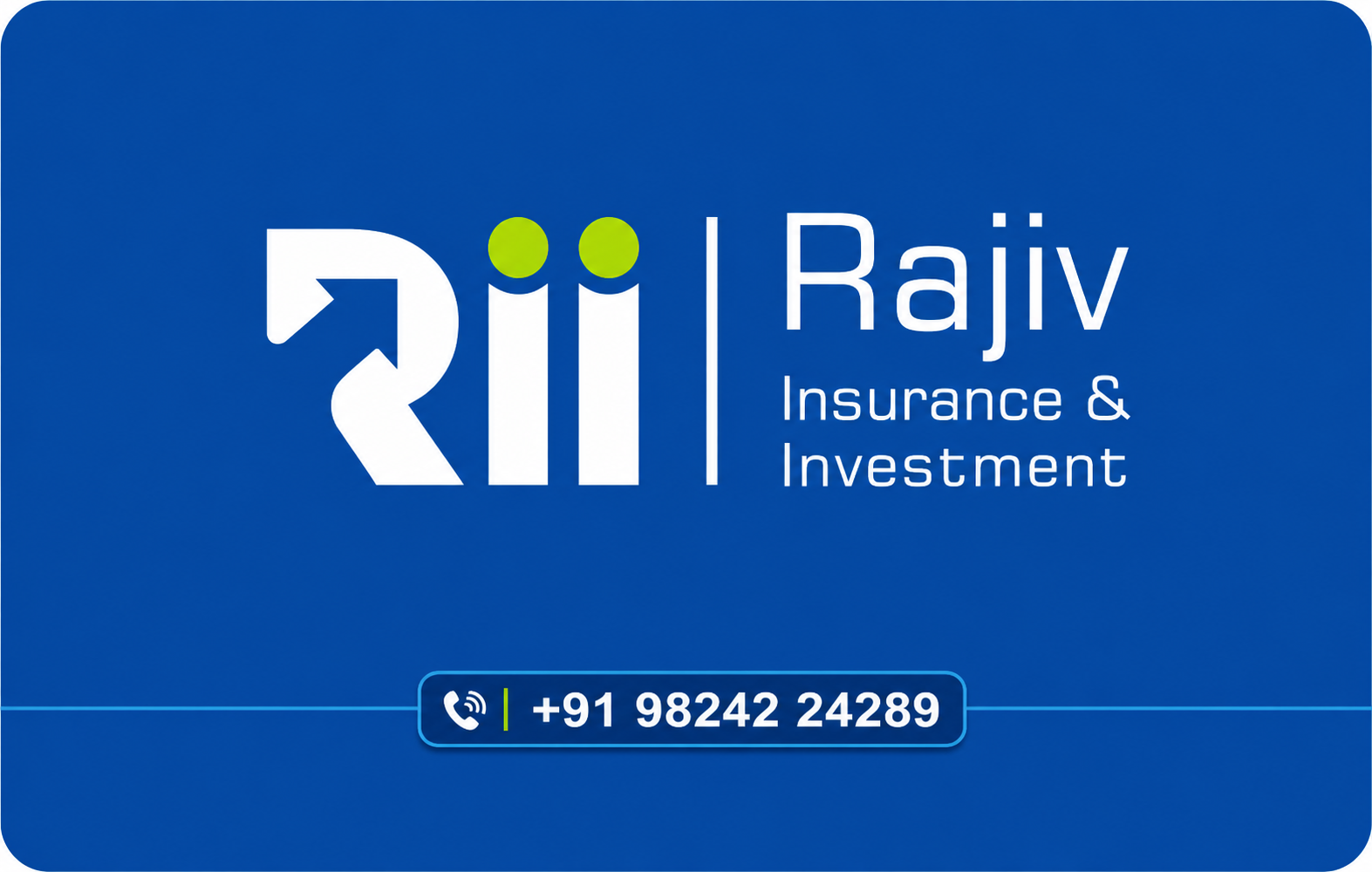 Rajiv Parekh visiting card front side